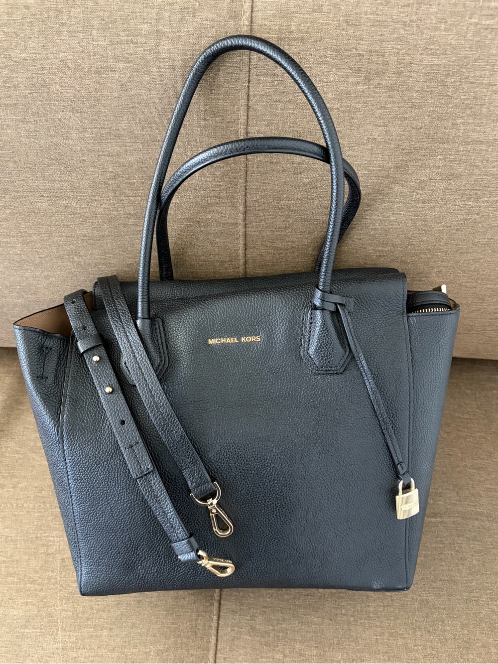 Michael Michael Kors 
Mercer Black Leather Satchel